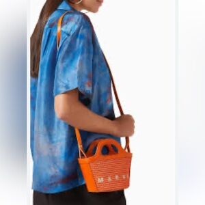 MARNI Vibrant Orange Mini Bag
